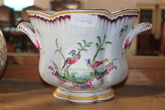 French faience jardiniere